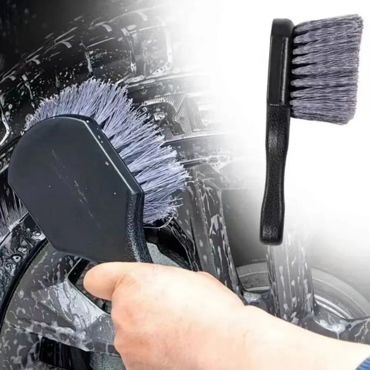Car Detailing Brush - Spazzola per la pulizia delle ruote