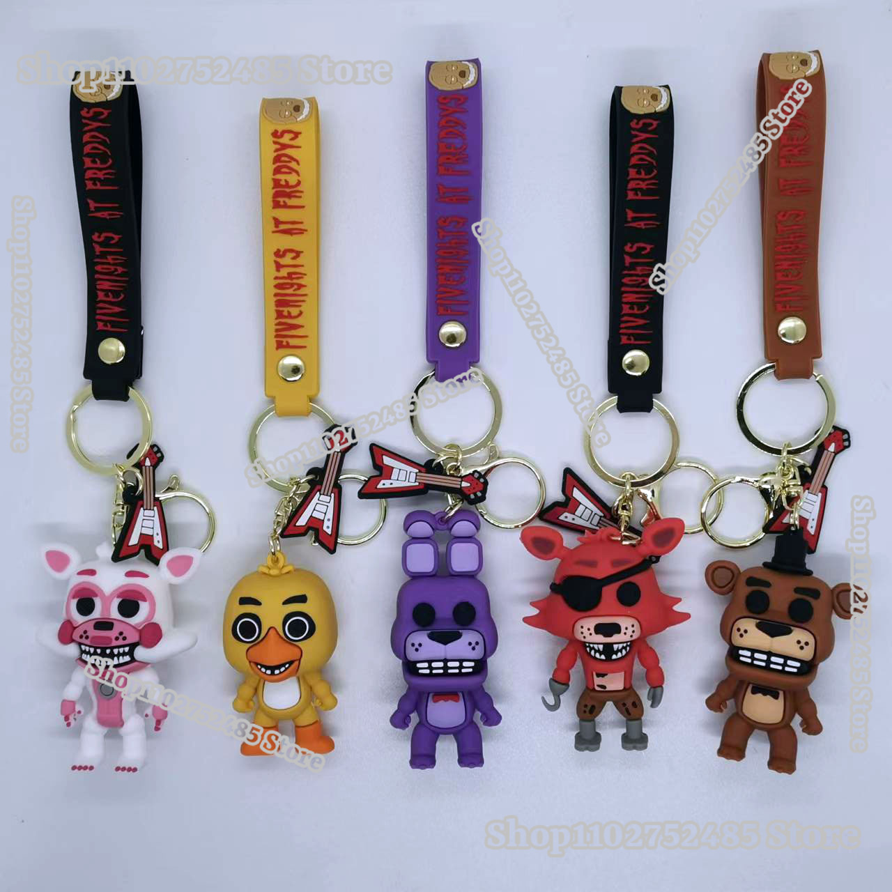 Car Accessories Gifts For Men - 5 Pezzi Portachiavi con Personaggi Anime
