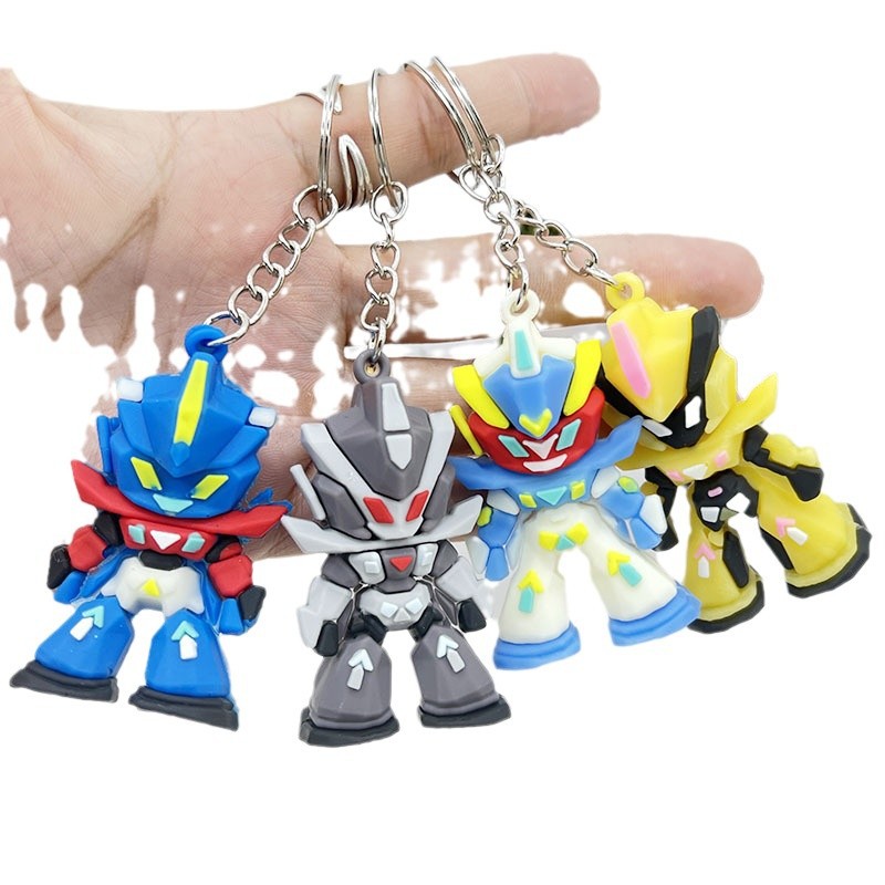 Car Accessories Gifts For Men - Portachiavi in silicone Gundam, mini portachiavi