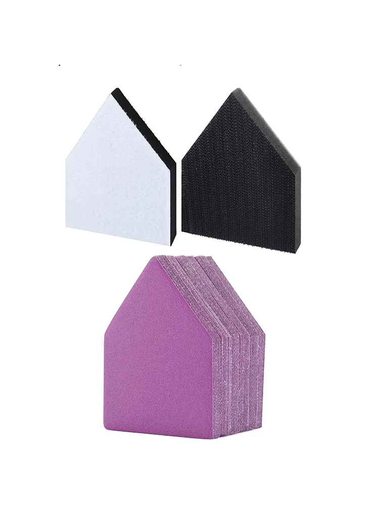 Car Wax Polishing Pad - Set di Carta Abrasiva Triangolare 65X92mm