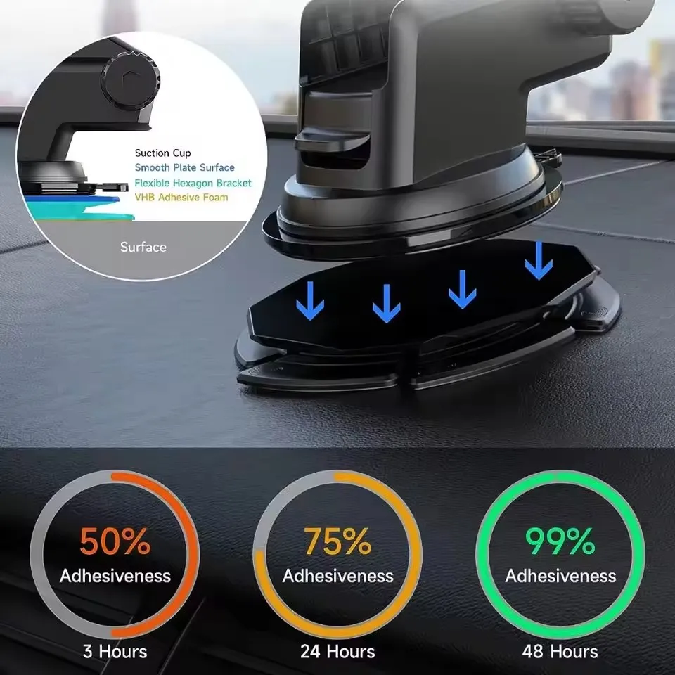 Car Accessories Phone Holder - Cuscinetto in Silicone Flessibile per Cruscotto,