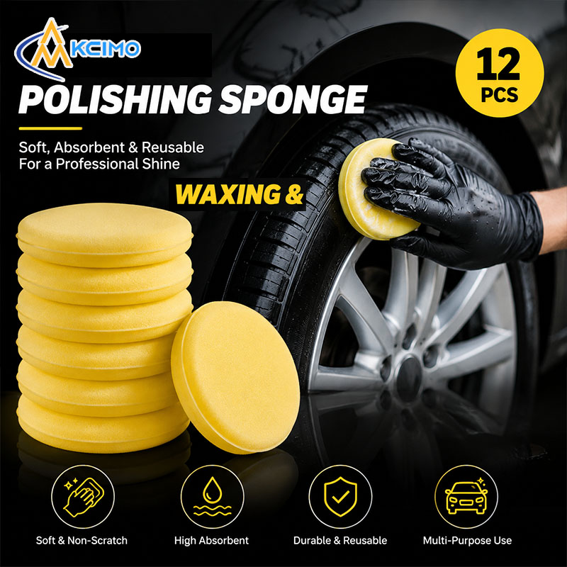 Car Wax Polishing Pad - 12 pezzi di spugne per ceratura