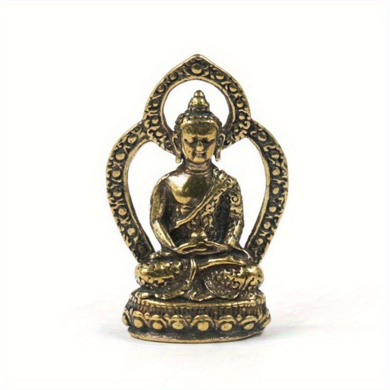 Car Accessories Bangi - Mini Statua di Buddha in Rame,
