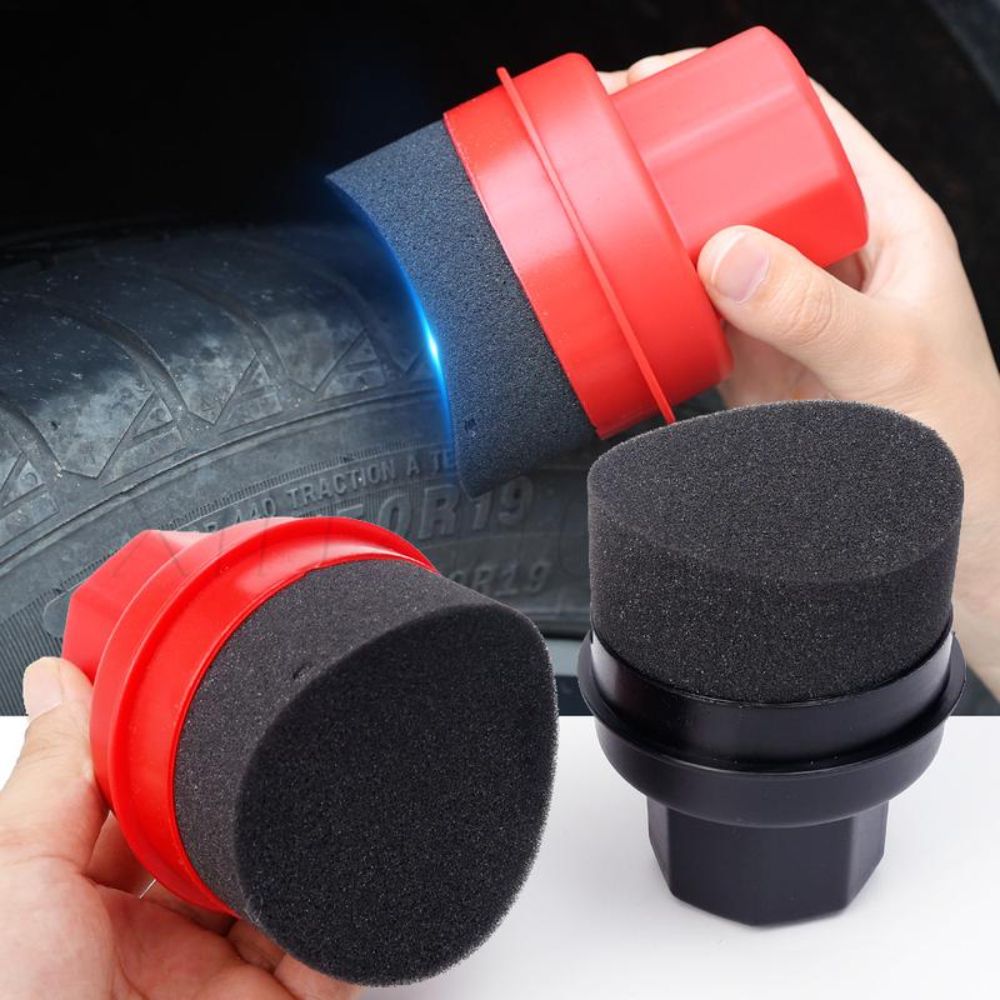 Car Wax Polishing Pad - Spugna Curva per Lucidatura Pneumatici con