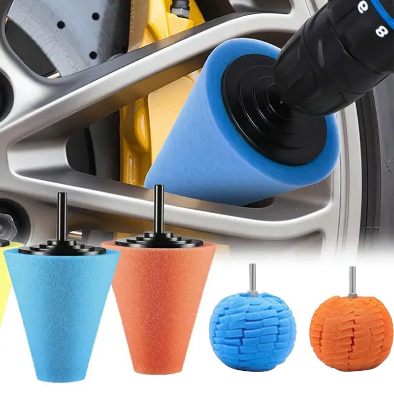 Car Wax Polishing Pad - Kit di tamponi in spugna per