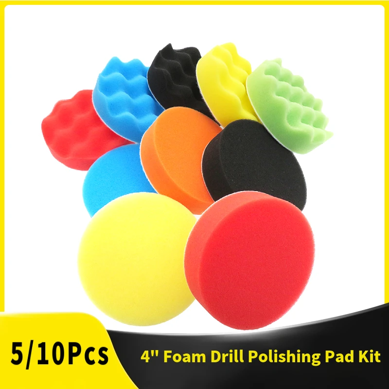 Car Wax Polishing Pad - 5/10 pezzi 4 pollici tampone per