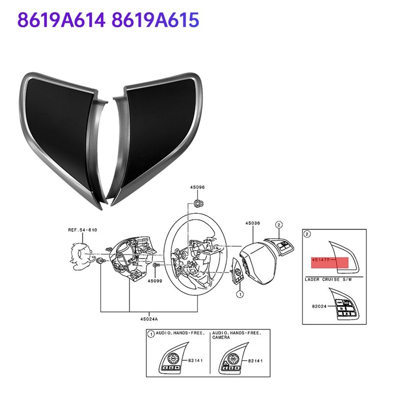 Per Mitsubishi ASX Eclipse Cro - Steering Wheel Cover recensione e prezzo