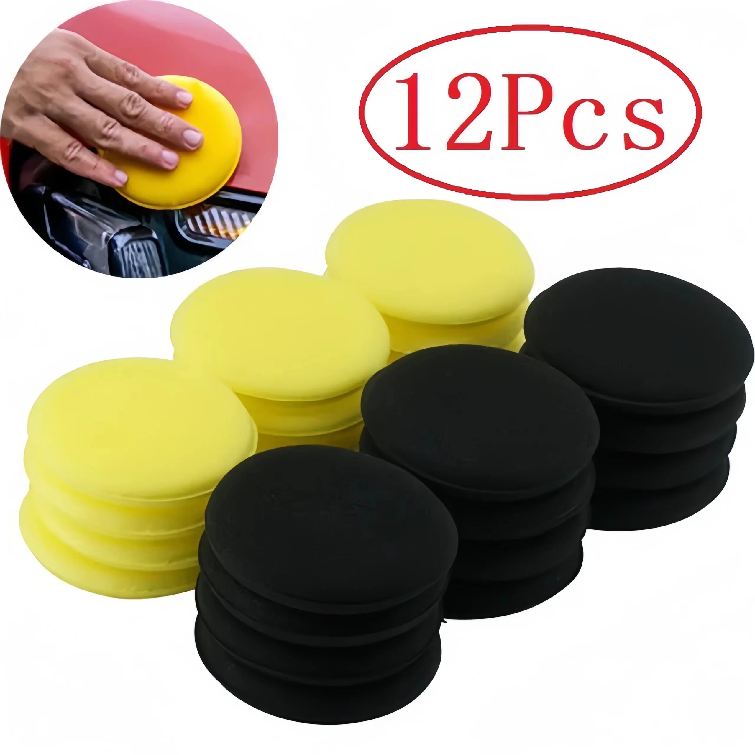 12 Pezzi di Spugne Rotonde in  - Car Wax Polishing Pad recensione e prezzo